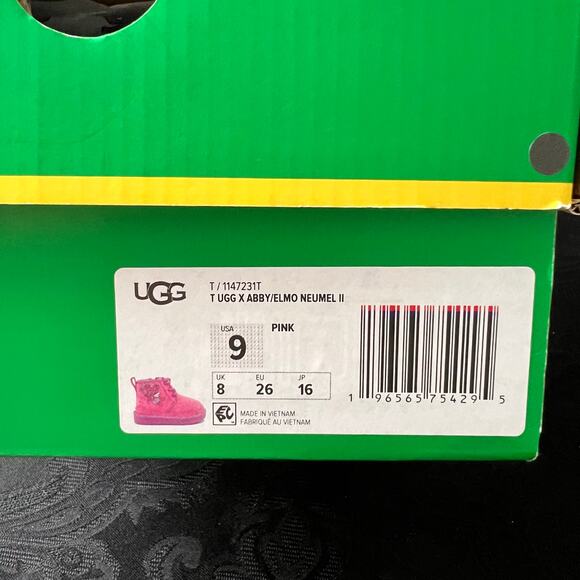 Ugg x Sesame Street neumel boots pink 9 toddler - Picture 11 of 15
